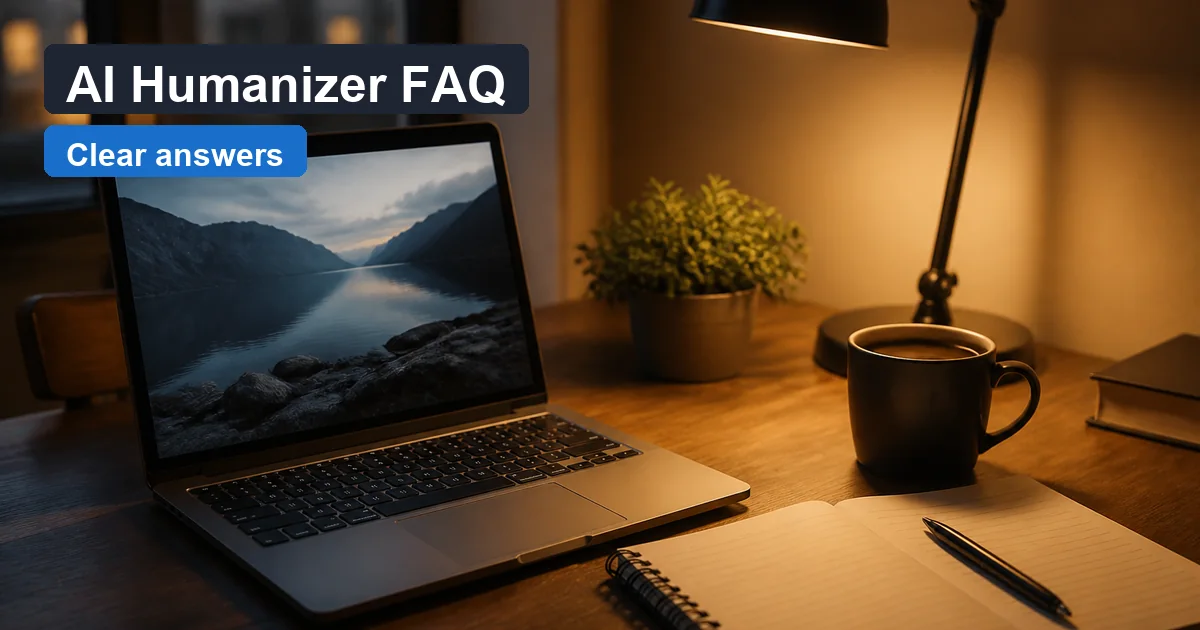 AI Humanizer FAQ — WriteReal cover