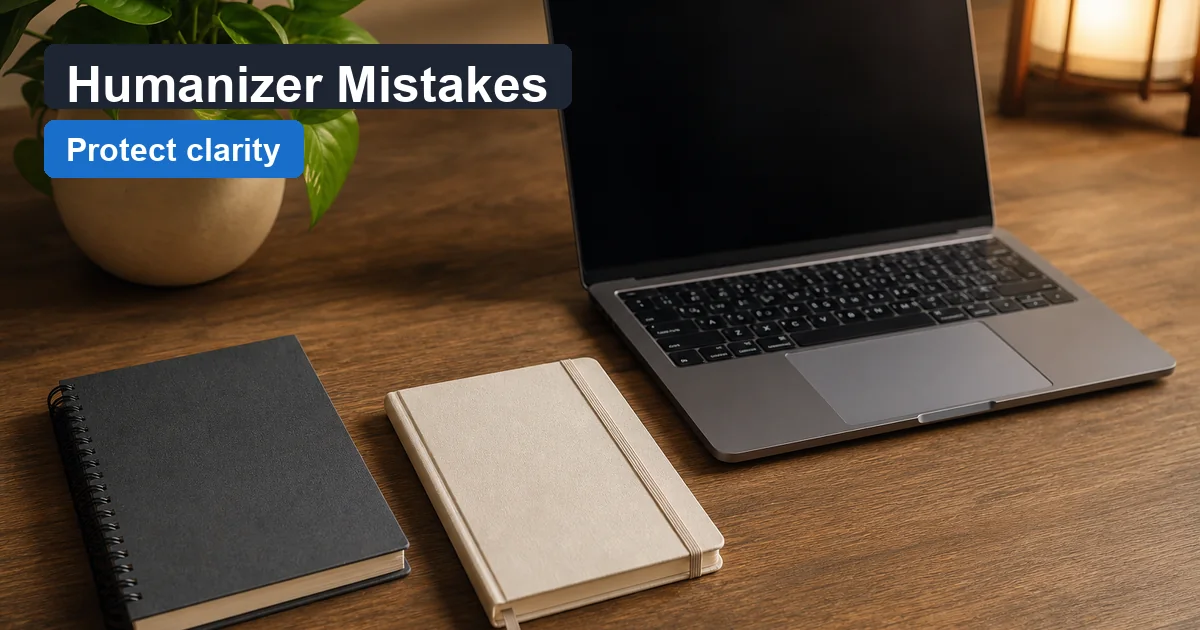 AI Humanizer Mistakes That Cost You Clarity — WriteReal cover