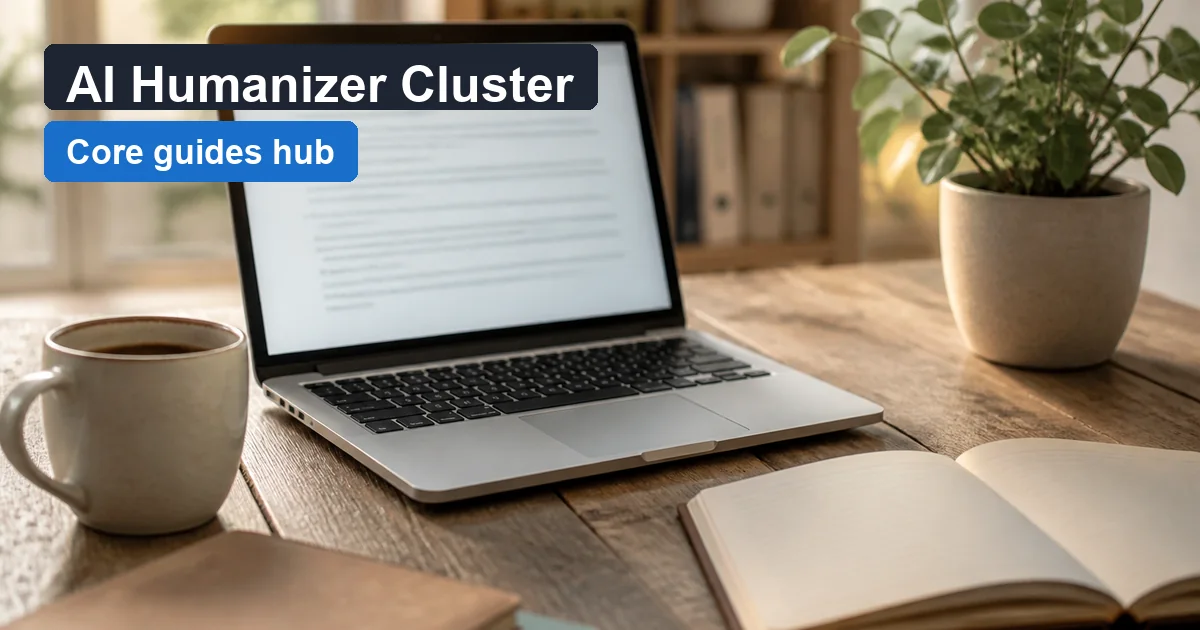 WriteReal AI humanizer cluster hub cover