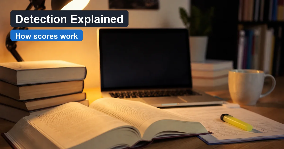 How ChatGPT detection scoring works — WriteReal guide