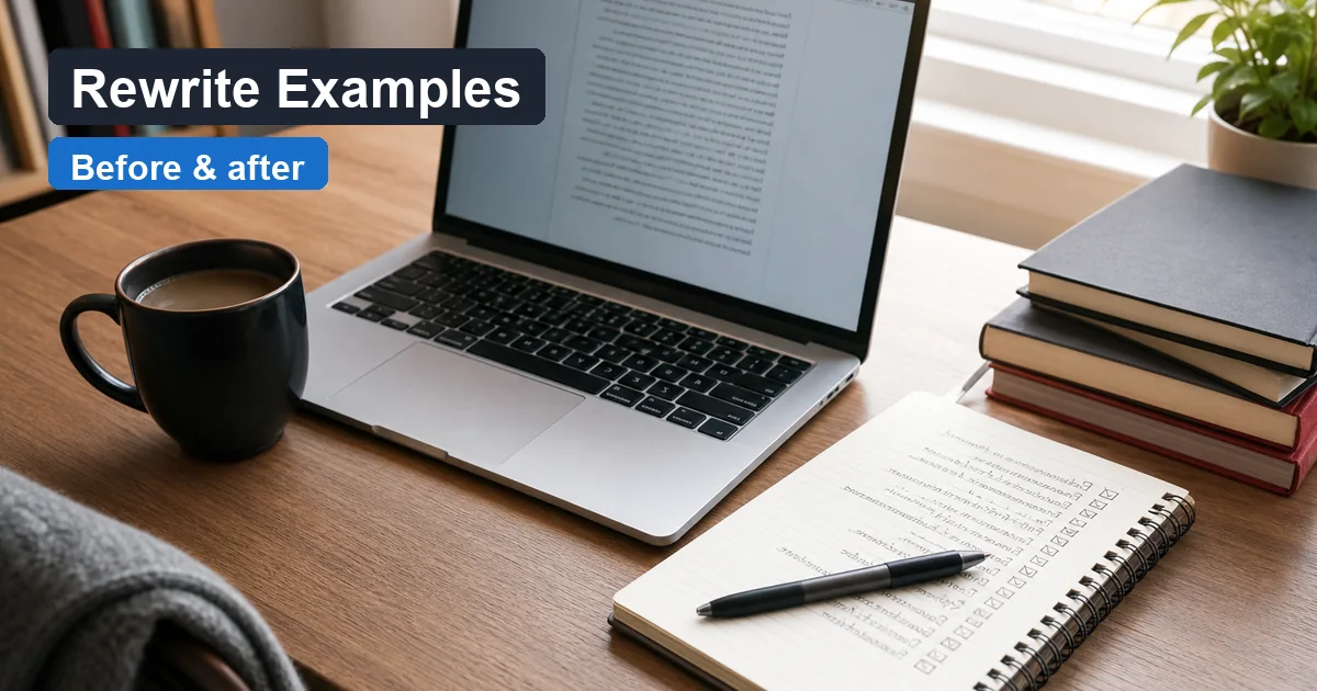 ChatGPT Rewrite Examples — WriteReal cover