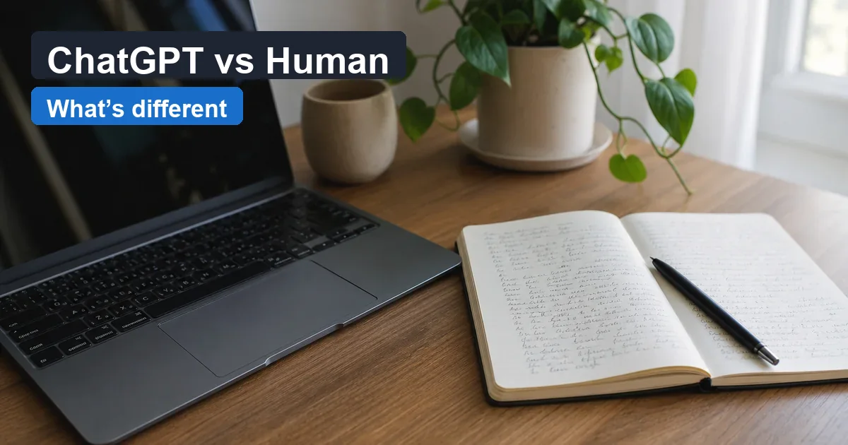 ChatGPT vs Human Writing — WriteReal cover