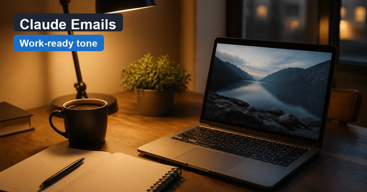 Claude Email Humanizer for Work Without Sounding Fake — WriteReal cover