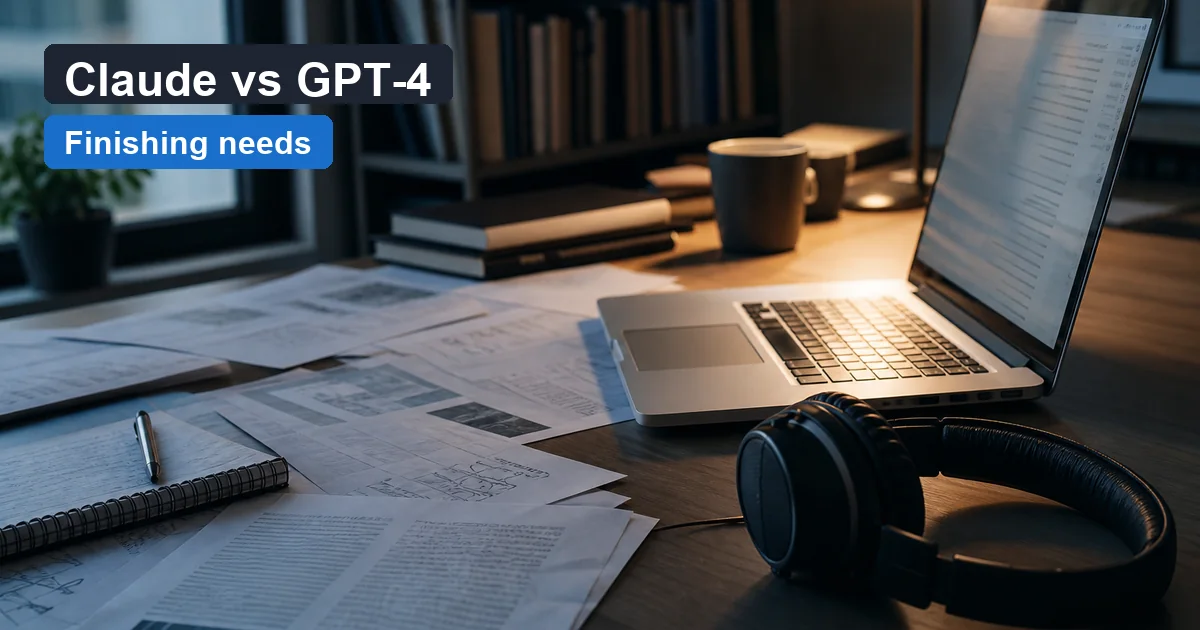 WriteReal cover comparing Claude and GPT-4 finishing needs