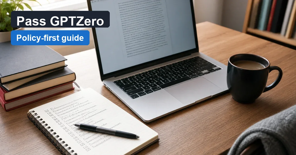How to Pass GPTZero — WriteReal cover