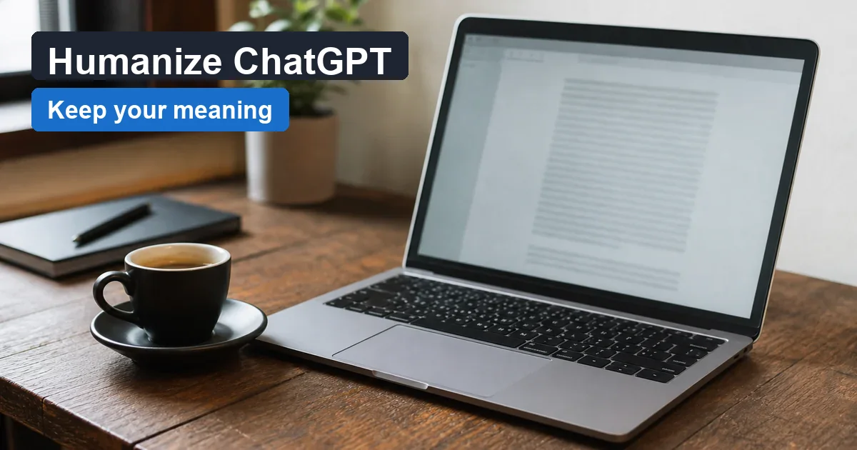 Humanize ChatGPT Text Without Losing Your Meaning — WriteReal cover