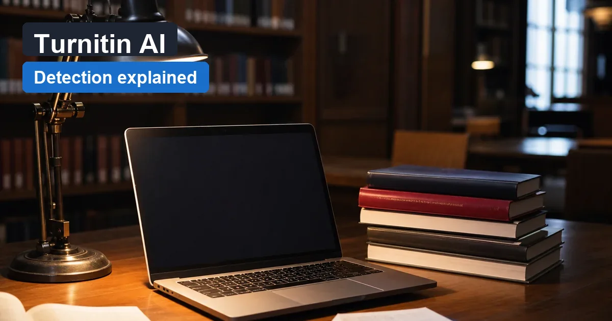 WriteReal guide cover explaining Turnitin AI detection for students