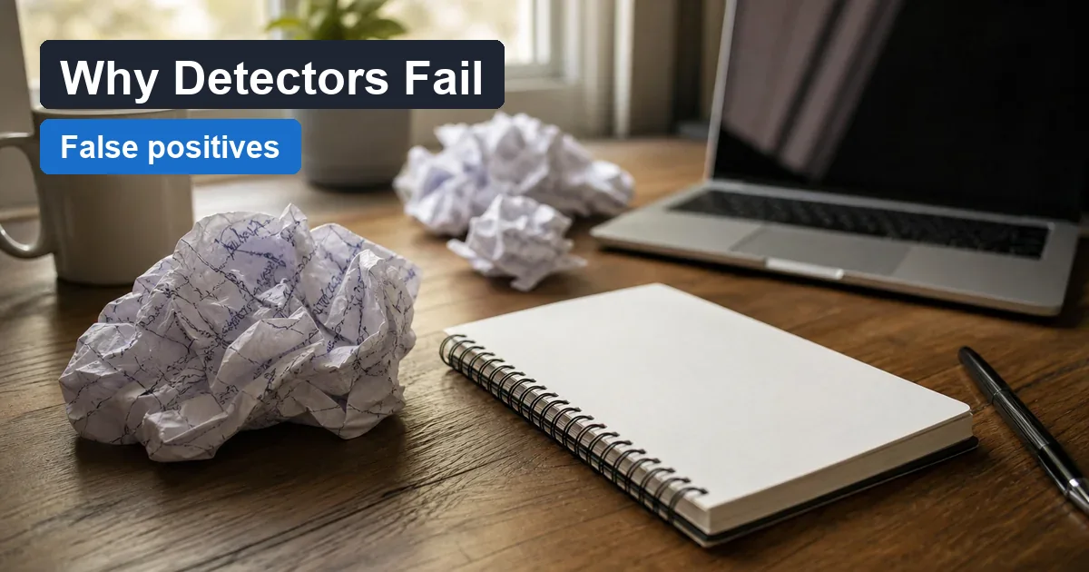 Why AI Detectors Fail — WriteReal cover