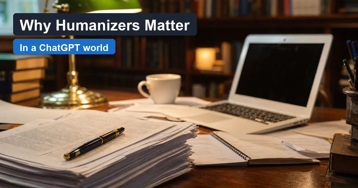 WriteReal cover for Why AI Humanizers Matter in a ChatGPT World