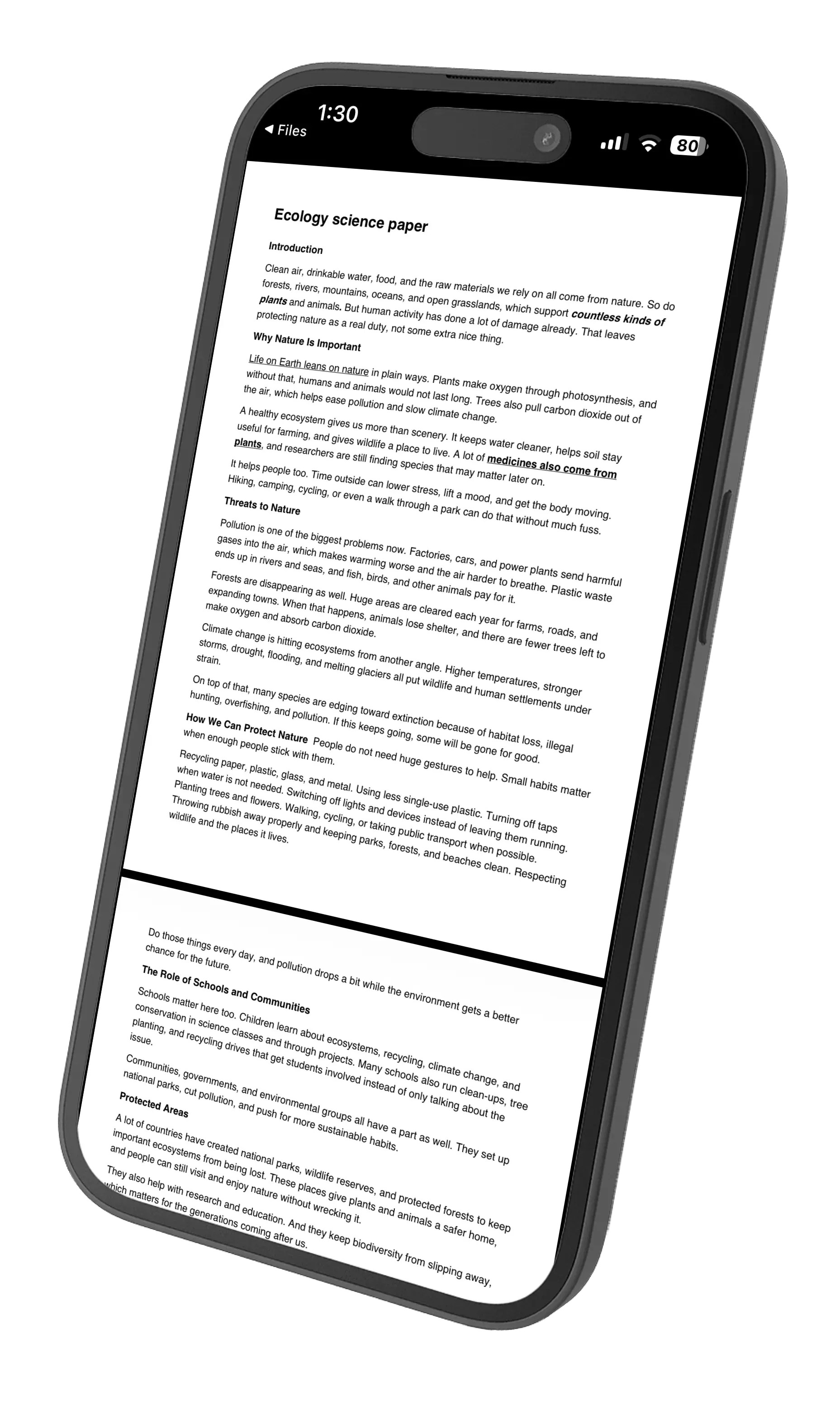 Formatted PDF document exported from WriteReal
